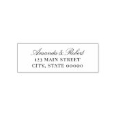 Elegant Calligraphy Classic Wedding Return Address セルフインキングスタンプ (デザイン)