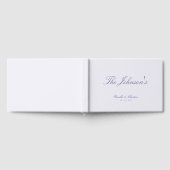 Elegant Calligraphy Custom Couples Wedding ゲストブック (全面)