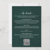 Elegant Calligraphy Lake Tahoe QR Code Wedding 招待状 (裏面)