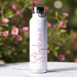 Elegant Calligraphy Script Personalized Name ウォーターボトル<br><div class="desc">Elegant Calligraphy Script Personalized Name Water Bottle features your custom name in elegant calligraphy script. Perfect as personalized gifts for family and friends for Christmas and birthdays or as favors for weddings and events. Add a personalized touch to custom corporate gifts and more. Designed by ©2025 Evco Studio www.zazzle.com/store/evcostudio</div>