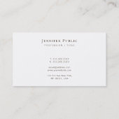 Elegant Calligraphy Script Template Professional 名刺 (裏面)