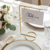Elegant Calligraphy Wedding Table Number テーブルナンバー