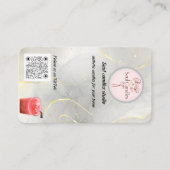 Elegant Candle Business Card | Soul Candles Studio コーリングカード (正面)