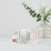 Elegant Candle Business Card | Soul Candles Studio コーリングカード (スタンド正面)