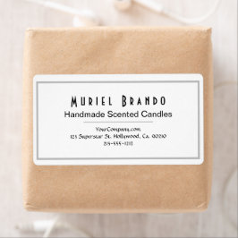 Elegant Candle Company V3 返送先ラベル ラベル