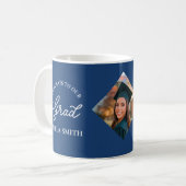 Elegant Cap Topper Custom Graduate Photo Keepsake コーヒーマグカップ (正面左)