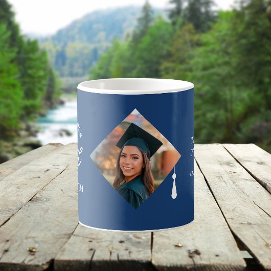 Elegant Cap Topper Custom Graduate Photo Keepsake コーヒーマグカップ