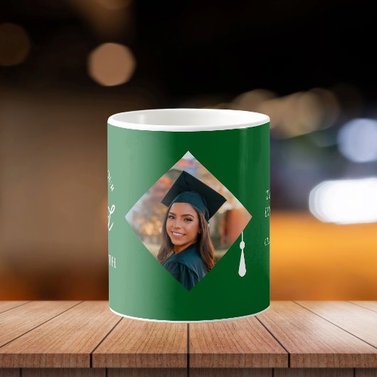 Elegant Cap Topper Custom Graduate Photo Keepsake コーヒーマグカップ