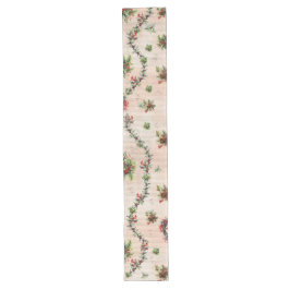 Elegant Cardinal Table Runner with Music Notes ロングテーブルランナー