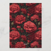 Elegant Carnation Luxury Nature-Inspired Parties 招待状 (裏面)