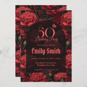 Elegant Carnation Luxury Nature-Inspired Parties 招待状 (正面/裏面)