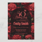 Elegant Carnation Luxury Nature-Inspired Parties 招待状 (正面)