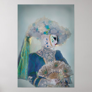 Elegant Carnival Costume, Venice ポスター