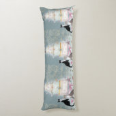 Elegant Cat Celebration Cake ボディピロー (裏面 (縦))