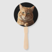 Elegant Cat Fan – Cool Style with Feline Flair ハンドファン (裏面)