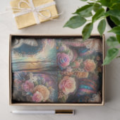 Elegant Cat Victorian Flower Garden Decoupage 薄葉紙 (ギフト)