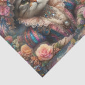 Elegant Cat Victorian Flower Garden Decoupage 薄葉紙 (詳細)