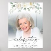 Elegant Celebrating the Life of Floral Photo ポスター (正面)