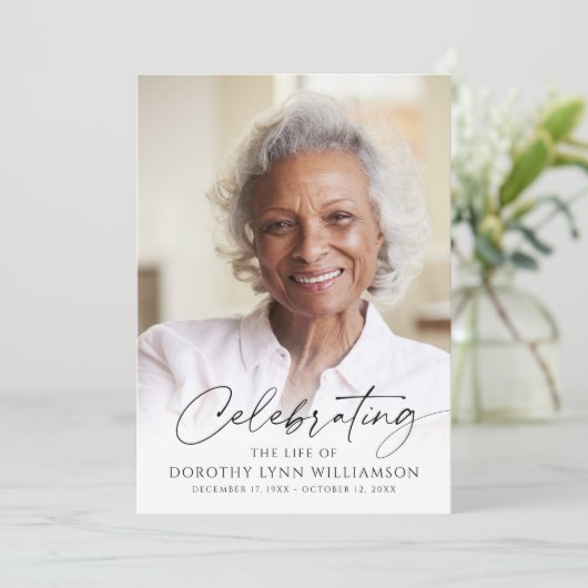 Elegant Celebration of Life Photo Script Program プログラム (スタンド正面)