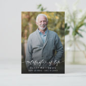 Elegant Celebration of Life Script Photo Funeral (スタンド正面)