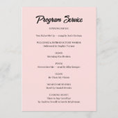 Elegant Celebration of Life Service Design プログラム (裏面)