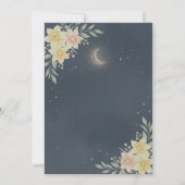 Elegant Celestial Moon Baby Shower Invitation 招待状 (裏面)