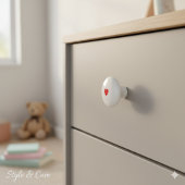 Elegant Ceramic Knob Featuring Minimalist Heart Ar セラミックノブ