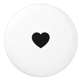 Elegant Ceramic Knob Featuring Minimalist Heart Ar セラミックノブ