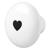 Elegant Ceramic Knob Featuring Minimalist Heart Ar セラミックノブ (右)
