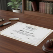 Elegant Certificate of Appreciation Gold Classic D ポスター