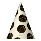 Elegant Champagne New Year Eve Party Hat パーティーハット (左)