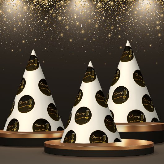 Elegant Champagne New Year Eve Party Hat パーティーハット