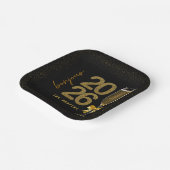 Elegant Champagne New Year's Eve ペーパープレート (傾斜あり)