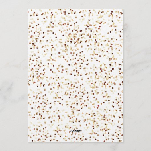 Elegant Champagne New Year's Eve 招待状 (裏面)