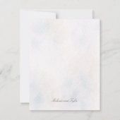 Elegant Chapel Wedding Thank You Card サンキューカード (裏面)