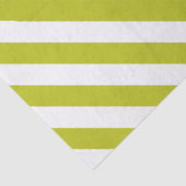 Elegant Chartreuse and White Striped Pattern 薄葉紙 (詳細)