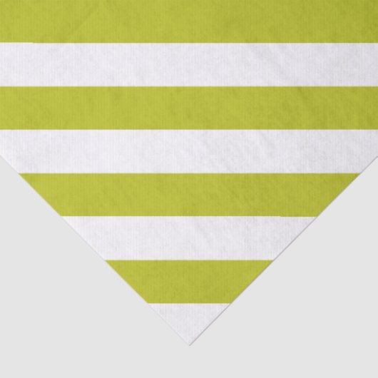 Elegant Chartreuse and White Striped Pattern 薄葉紙 (詳細)