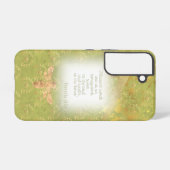 Elegant Chartreuse Green Gold Bee Wreath Bible Samsung Galaxyケース (裏面横)