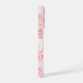 Elegant Cherry Blossom Pattern Design Sherpa Blank iPhoneケース (右側面)