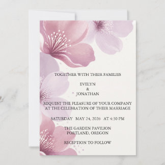 Elegant Cherry Blossom Save the Date セーブザデート