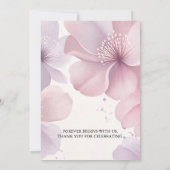 Elegant Cherry Blossom Save the Date セーブザデート (裏面)