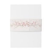 Elegant Cherry Blossom Wedding Belly Band 招待状ベリーバンド (裏面例)