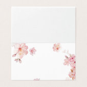 Elegant cherry blossom wedding place cards (外部フラット)