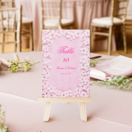 Elegant Cherry Blossom Wedding Table Number Card テーブルナンバー
