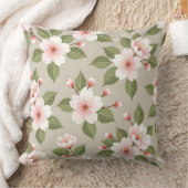 Elegant cherry blossoms seamless pattern クッション (ブランケット)