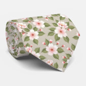 Elegant cherry blossoms seamless pattern ネクタイ (ロール)