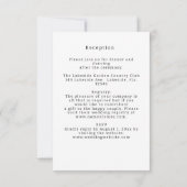 Elegant Chic Autumn Leaves Fall Wedding セーブザデート (裏面)