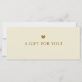Elegant Chic Beige Gold Business Gift Certificate (裏面)