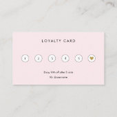 Elegant Chic Blush Pink Gold Glitter Hair stylist ロイヤリティカード (裏面)