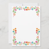 Elegant chic boho bright wild flowers graduation  招待状 (裏面)